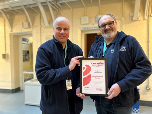 Police Museum Volunteers Holding Their Award